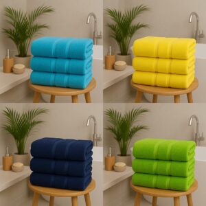 2x Luxury Extra Large Jumbo Bath Sheet Towels 100% Egyptian Cotton 600GSM Towels 100 x 200cm